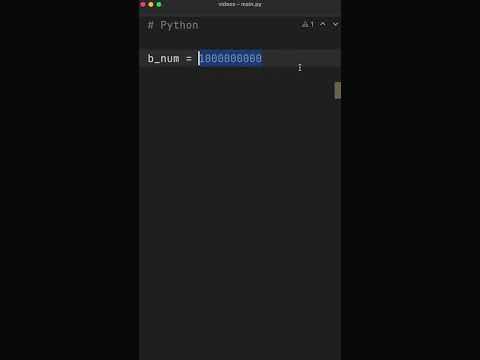 THIS Big Number TRICK In Python Is EPIC 👌