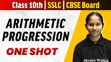 Chapter 6 | Arithmetic progression in ಕನ್ನಡ  | Full Chapter in One Video | CBSE & SSLC Boards