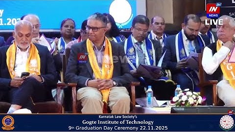 KLS GIT 9th Graduation Day 22nd November 2025 Live