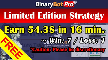 Binary Bot | Limited Edition Strategy | Free Download (2021) #BinaryBotPro