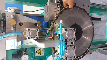 Automatic induction saw blade brazing induction heating machine