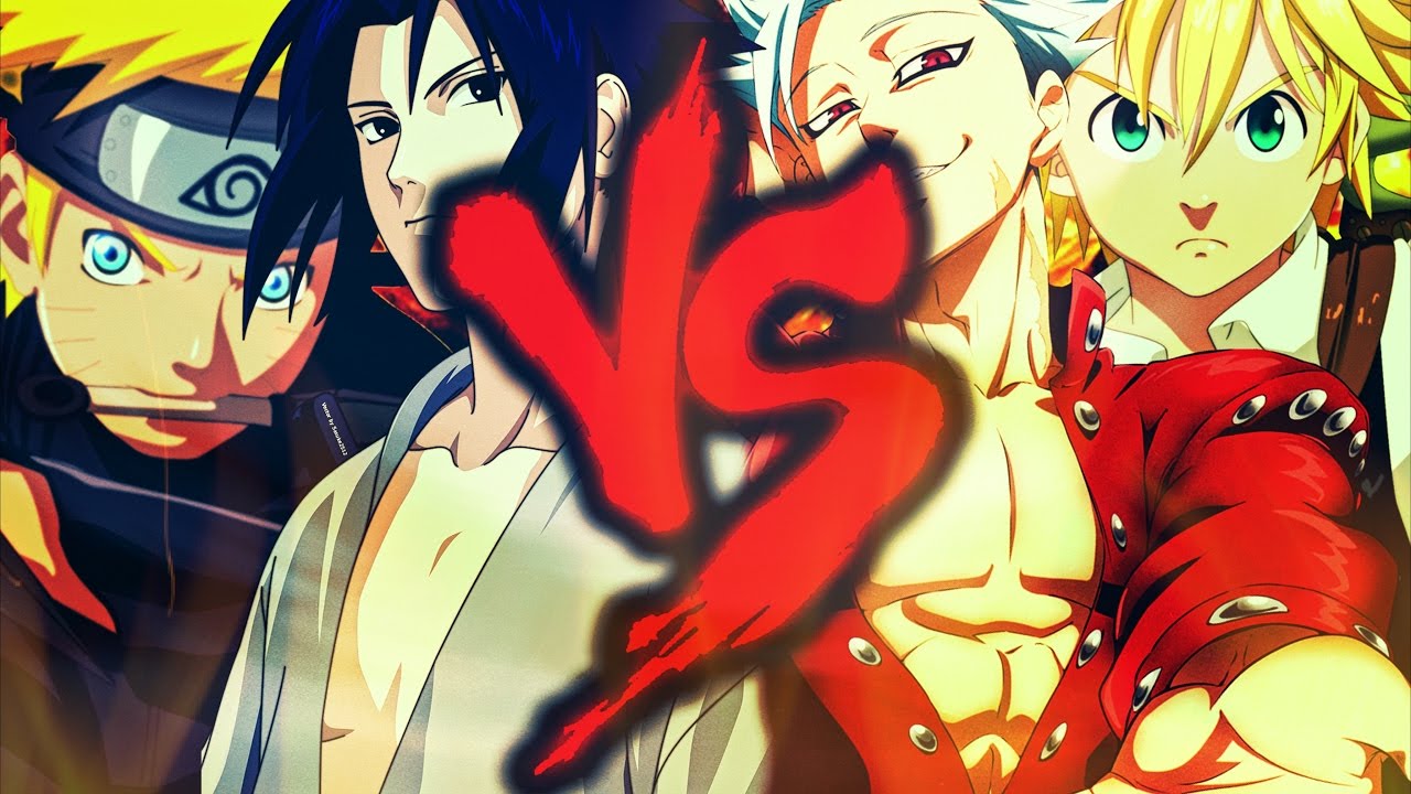 Naruto e Sasuke Vs Meliodas e Ban | Batalha Dos Kings - YouTube