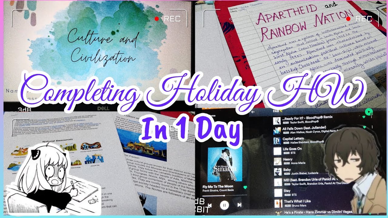 Completing Holiday Homework In One Day Study Vlog Class 10 completing-holiday-homework-in-one-day-study-vlog-class-10