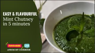 Quick Mint Chutney Full Of Fresh Flavours, In Just 5 Minutes.