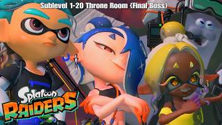 Splatoon Raiders | Sublvl 1-20 & Throne Room Final Boss & Ending Credits (Great Salmon Mess Hall)