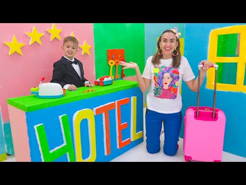 Vlad and Niki learn how to work in a kids hotel