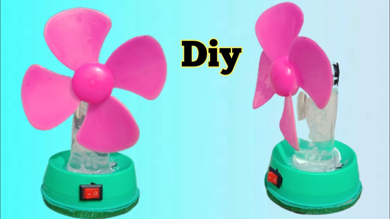 Mini Fan Make How To Make A Mini Electric Fan Life Hacks - YouTube