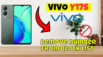vivo Y17s Remove number from block list | How to remove number from block list | Block list setting