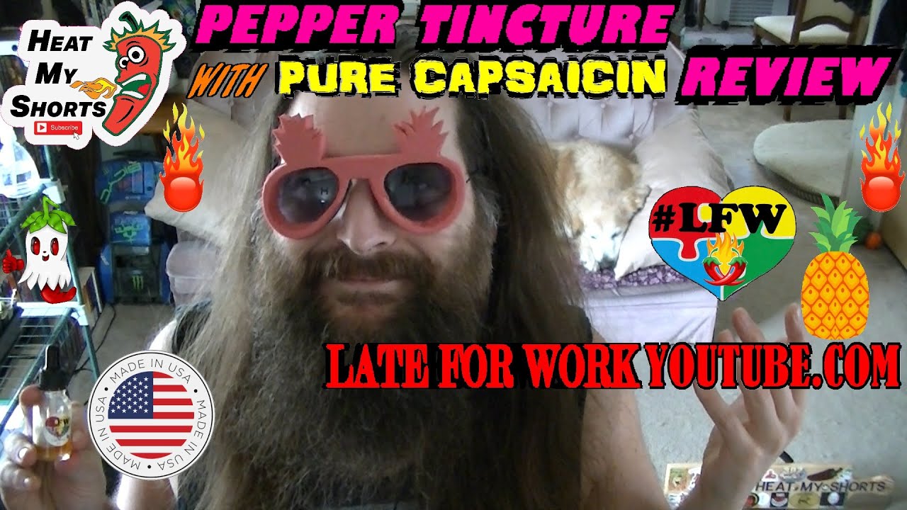 Pineapple & Hot Pepper tincture with a dusting of Pure Capsaicin