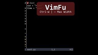 VimFu — Ctrl-W | Max Width