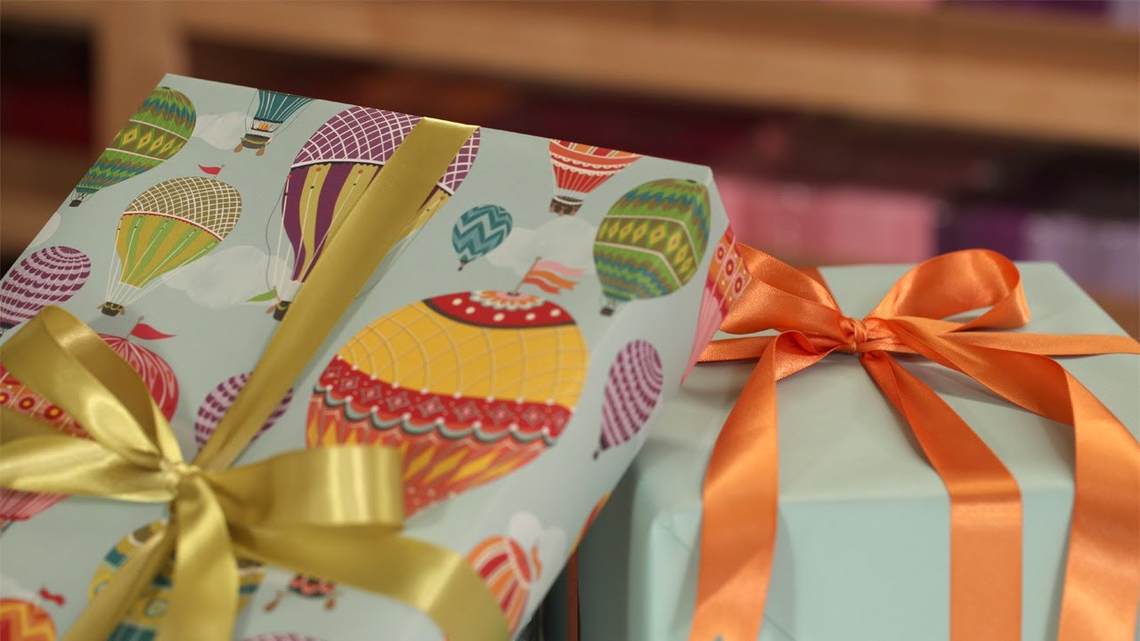 How to Wrap a Gift & Tie a Bow 101 || KIN DIY