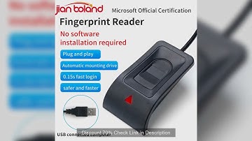 For Windows 10 11 Hello Biometric Fingerprint Login USB Reader Scanner Module Device Biometrics Secu