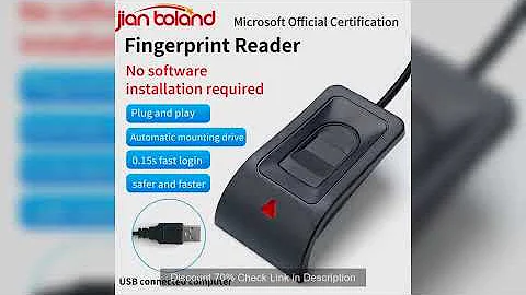 For Windows 10 11 Hello Biometric Fingerprint Login USB Reader Scanner Module Device Biometrics Secu