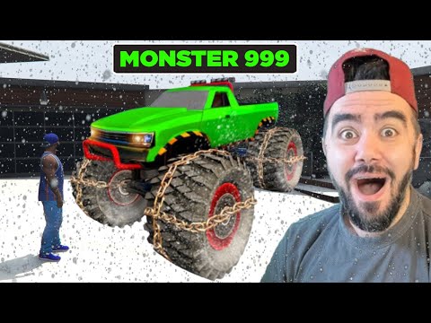 FRANKLIN DÜNYANIN EN BÜYÜK KAR MONSTER ARABASINI YAPTI - GTA 5 MODS