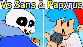 Friday Night Funkin' Vs Sans & Papyrus Semana Completa + Escenas  (FNF Mod/Undertale)