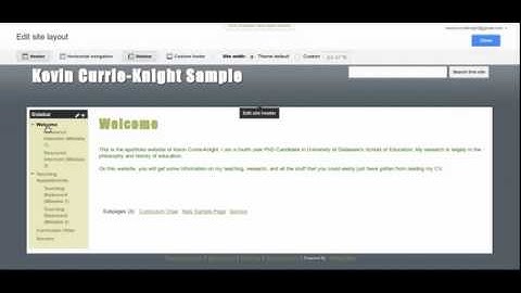 Google Sites  Organizing Your Menu Bar