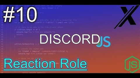 HOW TO MAKE A REACTION ROLE COMMAND | DISCORD.JS (V12) | #10