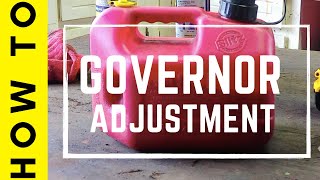 Briggs and Stratton Governor Adjustment