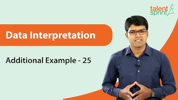 Data Interpretation | Additional Example - 25 | TalentSprint