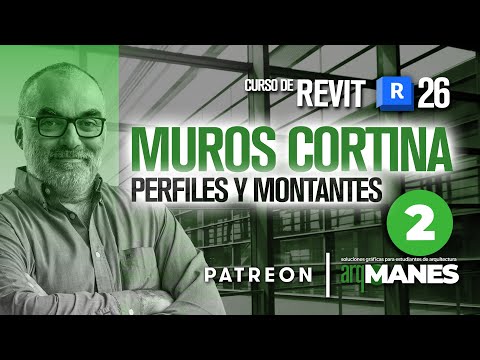 🏙️ MURO CORTINA - REVIT | PERFILES Y MONTANTES