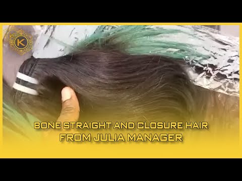 Video Bone Straight And Closure Hair From Julia Manager 56