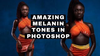 How to DARKEN SKIN COLOR in Photoshop | Amazing MELANIN SKIN TONE in PHOTOSHOP | FREE ACTION screenshot 3