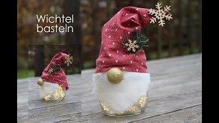 DIY * 10 MINUTEN * Glas Wichtel basteln * EINFACH * Deko Weihnachten * beleuchten oder befüllen