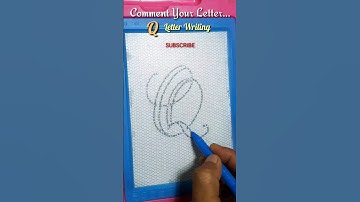 Capital Q amazing Cursive 2D Calligraphy✍️ #shorts #shortsvideo #aasakooda