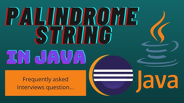 Palindrome String Program in Java...  #java #palindromestring