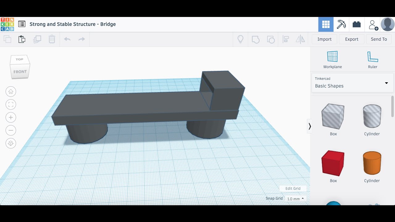 Bridge Tinkercad Example YouTube