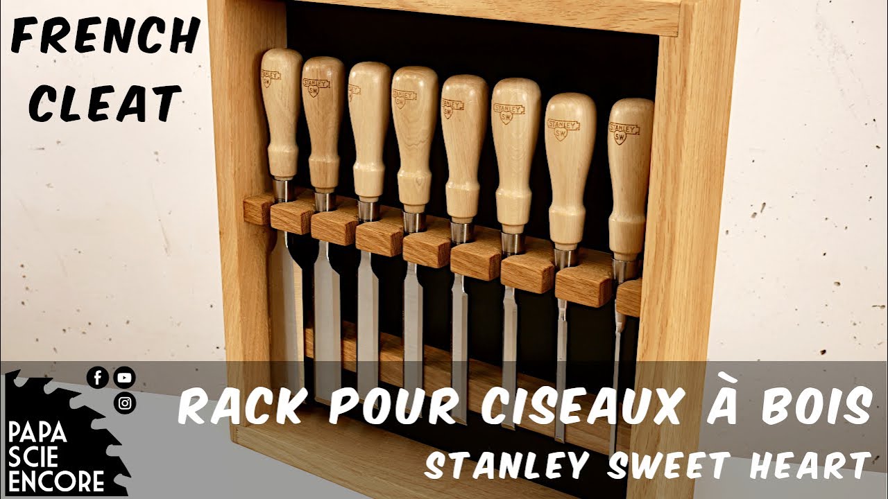 Fabrication rapide et simple d'un support FRENCH CLEAT pour tes ciseaux à  bois (Chisel rack DIY) 