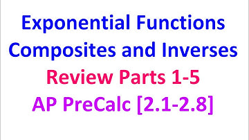 2.16ABCDE   Exponential Functions, Composites, and Inverses (Review Parts 1-5)
