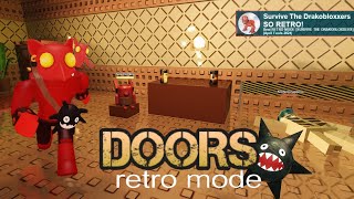 DOORS 'RETRO MODE' SURVIVE THE DRAKOBLOXXERS - Full Walkthrough (4K RTX ON) by GoGoblino 7,187 views 1 month ago 11 minutes, 19 seconds