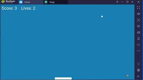 Pong Game Demo On BlueStacks (Android Game Programming)