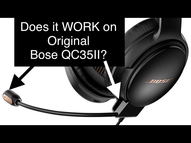 Bose II Gaming Headset Boom Works With Original Bose QuietComfort 35 2's! - YouTube
