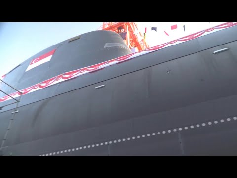 Singapore MOD - First Invincible-Class Type 218SG AIP Diesel-Electric Submarine Launched [1080p]