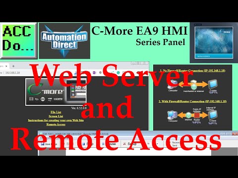 C-More EA9 HMI Series Panel Web Server and Remote Access (App)