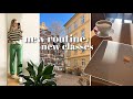 first week of uni classes (vlog) | forming a new routine