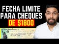 Fecha Limite Para Cheques de $1800 | Seguro Social de $1648 | Paquete Economico de $3.5 Trillones