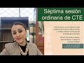 Séptima sesión ordinaria de CTE