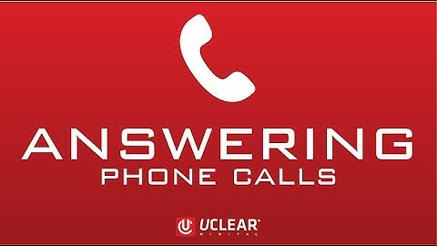 How to Answer and Reject Calls on UCLEAR Controller