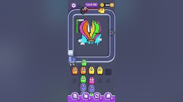 Pixel Flow level 110 hard Walkthrough Solution