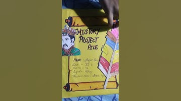 History project file📖 class 12th  📔  LIKE 👍SUBSCRIBE😉 & SHA beautiful decoration of project file 😘💞