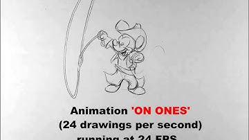 Animation on ONES , TWOS , and THREES compared