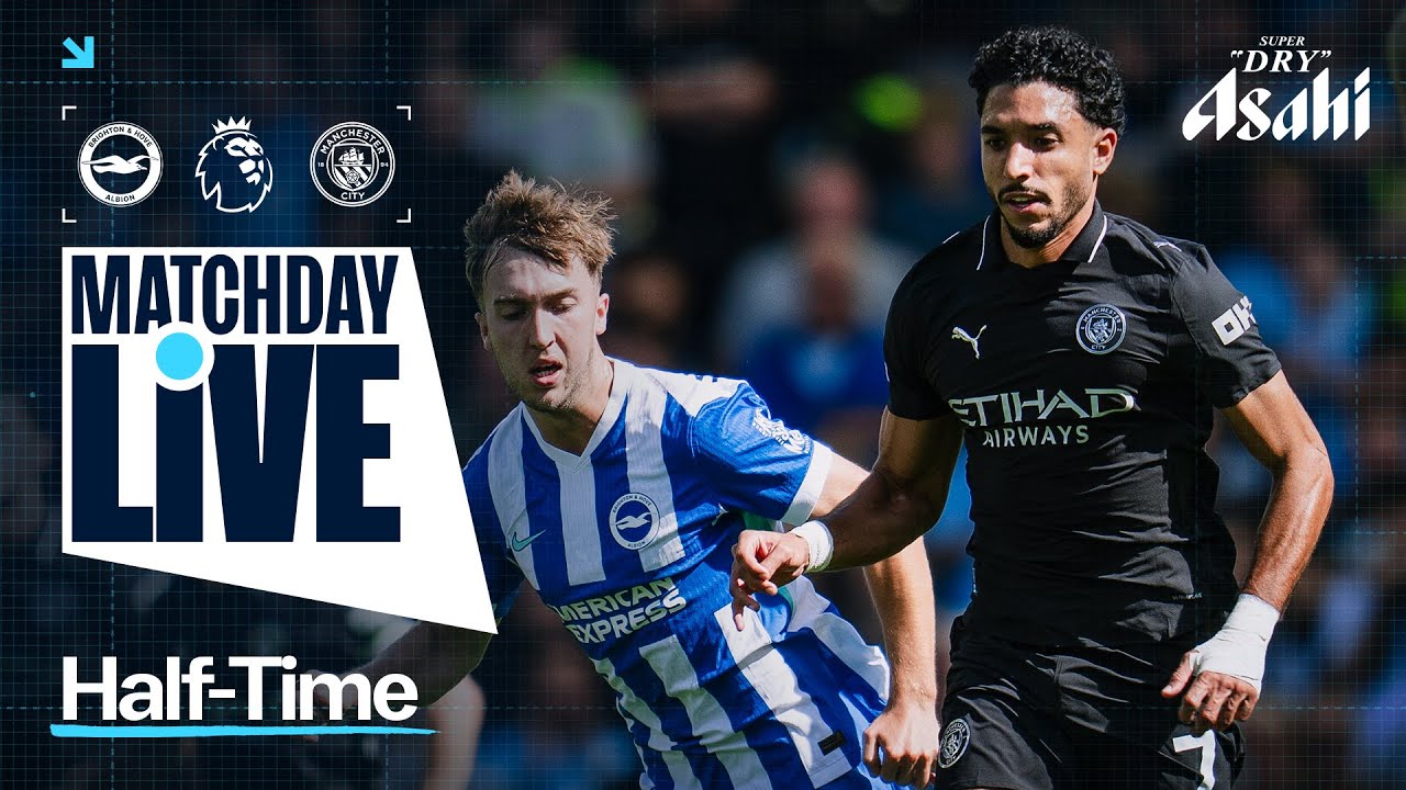 HAALAND GIVES CITY LEAD AT THE BREAK ON 100TH PL APPEARANCE! | Brighton 0-1 Man City | MatchDay Live