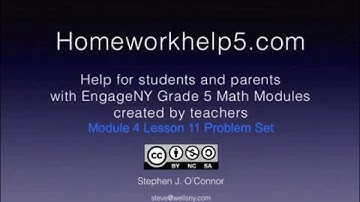 Grade 5 EngageNY Eureka Math Module 4 Lesson11 Practice Set