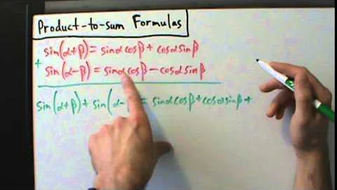 Trigonometry - Product-to-sum Formulas