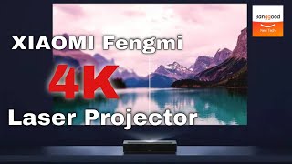 XIAOMI Fengmi 4K Cinema Laser Projector丨2000 ANSI Lumens / 150 inch - Banggood New Tech