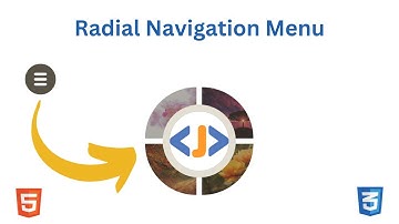 Radial Menu Effect Using HTML & CSS | Circular Navigation Menu Animation