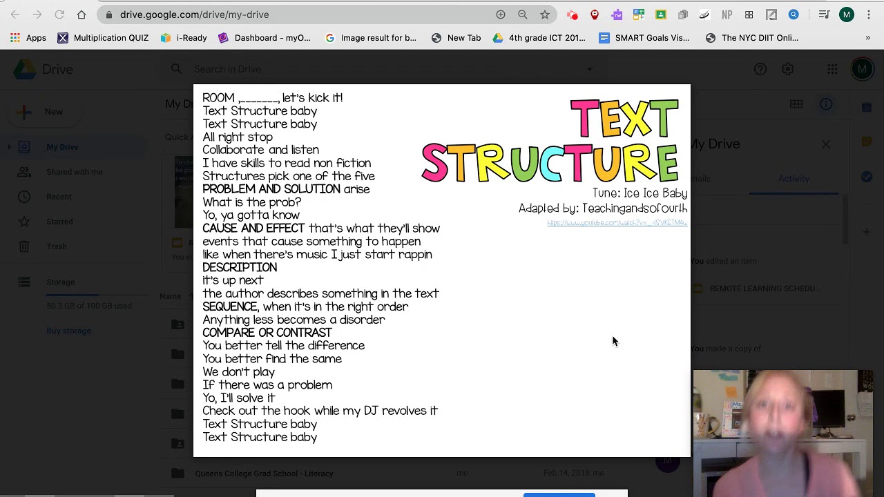 Text Struture Baby Text Structure Baby - YouTube